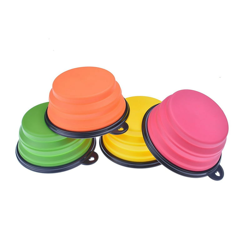 Dropship 4Pcs Silicone Collapsible Dog Bowls BPA Free Travel Dog Bowl  Foldable Cat Dog Food Water Bowl to Sell Online at a Lower Price