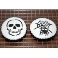 thumbnail image 3 of Designer Stencils Scary Halloween Cookie Stencil Set, (Spider Web, Skull, Gravestone), Beige/semi-transparent, 3 of 5
