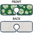 thumbnail image 6 of 4Pcs SKYSONIC Faucet Absorbent MatClovers with Circles Washable Counter Drying Pads Behind Faucet, 6 of 7
