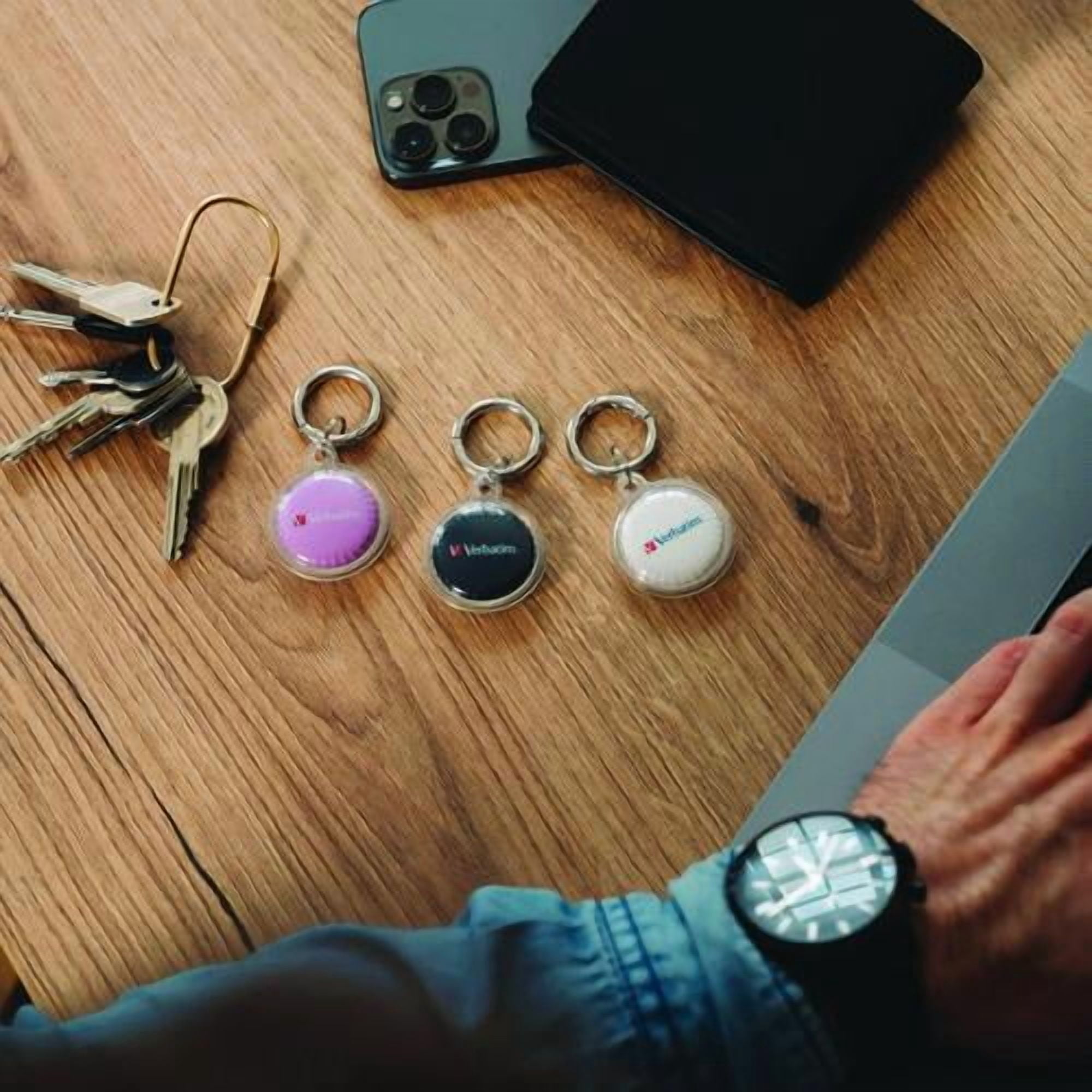 My Finder Bluetooth Coin Tracker for Apple iOS, Black | Bundle of 2