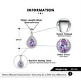 thumbnail image 7 of Oval Teardrop Pendant Necklace for Women Sterling Silver Cz Ginger Lyne Collection, 7 of 7