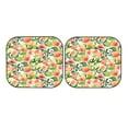 thumbnail image 5 of Lsque Fruits Peach1 2 PCS Windshield Sun Shade | CarFoldable Window Covers | Car Accessories Reflect UV for Universal Cars SUV Truck | Small, 5 of 7
