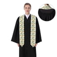 thumbnail image 4 of Fotbe Watercolor Bright Sunflowers Printed Class of 2024 Graduation Stole, 4 of 7