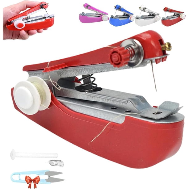 Tiny Tailor de mano, Tinytailor, Mini herramienta de costura Tiny Tailor, Máquina de coser Tinytailor, Mini herramienta de costura Tinytailor, Máquina de coser Tiny Tailor (rojo)