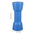 thumbnail image 2 of FONDOTIN 1Set Blue Rubber Boat Trailer Roller for Smooth Sliding and Boat Transportation, 2 of 8