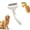 white, variant on Dematting Comb for Dogs and Cats, Dual-Sided Undercoat Rake Pet Brush for Long Hair, Professional Shedding Tool to Remove Tangles Knots and Loose Fur