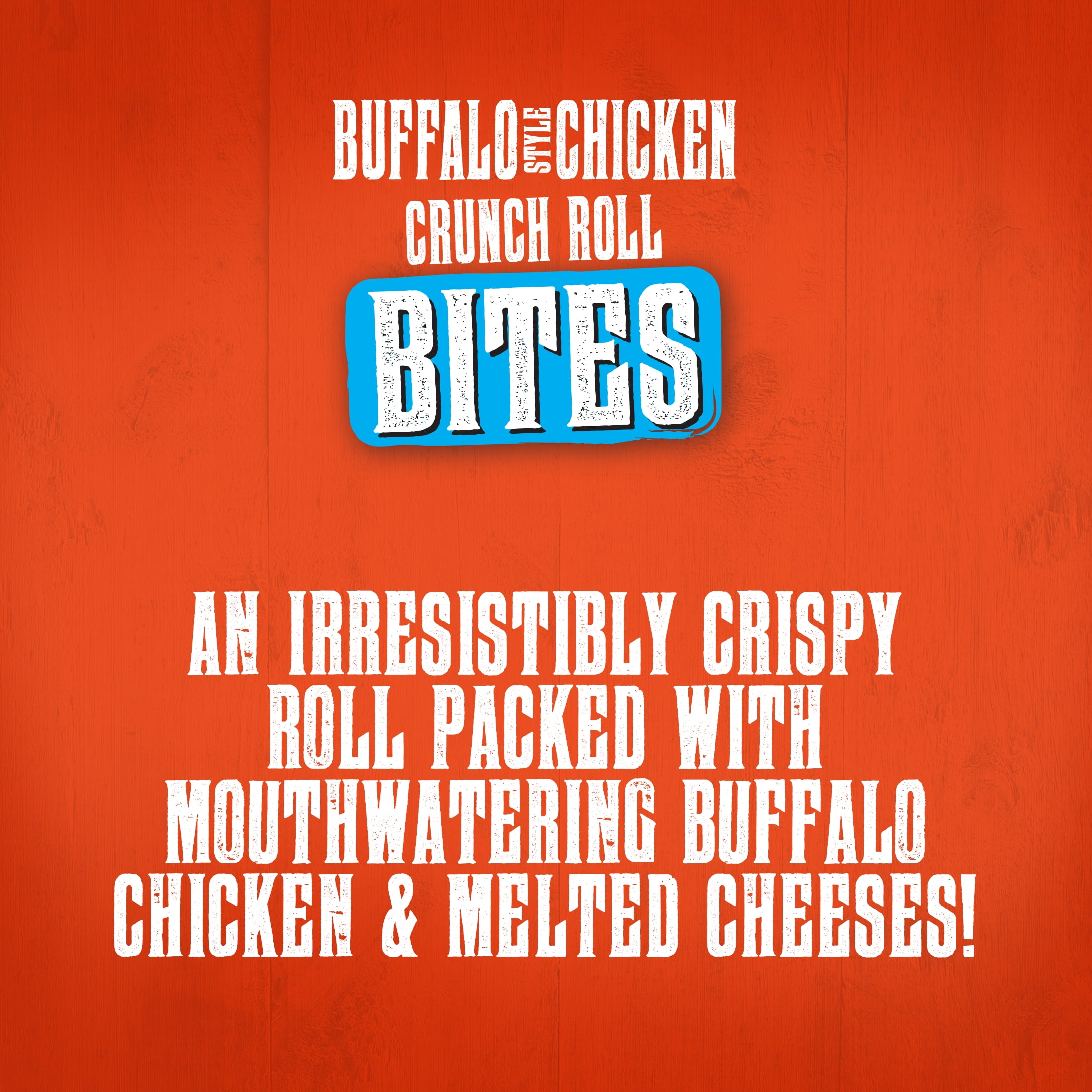 Crunch Factory Buffalo Chicken Crunch Roll Bites, 16.8 oz, 14 Rolls (Frozen)