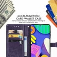 thumbnail image 6 of for Xiaomi Mi 11 Pro 6.81 inch Wallet Case,Mandala Embossing PU Leather Girls Phone Case with Credit Card Holder & Hand Strap Flip Folio Closure Protective Cover for Mi 11 Pro MTL Purple, 6 of 8