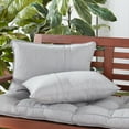 thumbnail image 2 of Sunbrella 21 x 14 in. Rectangle Outdoor Throw Pillow (2-Pack) - Canvas Granite, 2 of 6