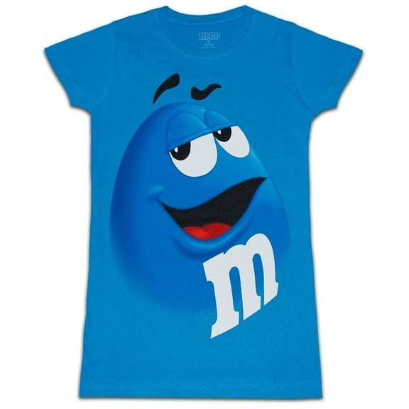 M&M's Chocolate Candy Character Face Juniors T-Shirt