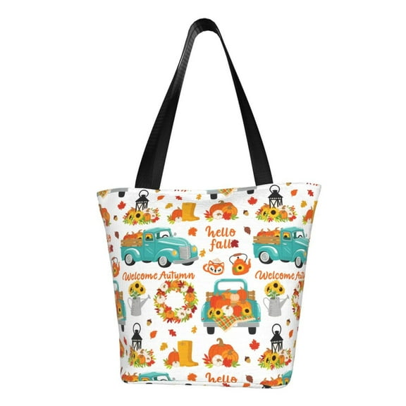 Easygdp Fall Pumpkins And Sunflowers Shoulder Bags for Women,Crossbody Bags Shoulder Purse Handbag for Women