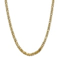 thumbnail image 1 of 14k Yellow Gold 20 Inch 5.25mm Byzantine Link Chain Necklace Pendant Charm, 1 of 8