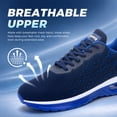 thumbnail image 6 of AOV Tennis Shoes for Men Athletic Running Sneakers for Sport Gym Jogging Walking Darkblue US 7.5, 6 of 7