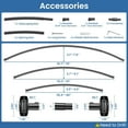 thumbnail image 5 of Curved Shower Curtain Rod 36.4-76In Adjustable, Black Round Shower Curtain Rod, Shower Rods for Bathroom, Bathtub, Stall, Bathroom Rod No Rust, Extra Space, Need to Drill, 5 of 14