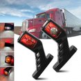 thumbnail image 5 of 2 X LED Red White Amber Side Rubber Indicator Marker Lights Stalk Outline Lamps for Truck Lorry Trailer, 5 of 5