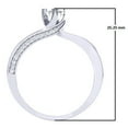 thumbnail image 4 of Dazzlingrock Collection 0.50 Carat (ctw) 14K Round Diamond Ladies Swirl Promise Engagement Ring 1/2 CT, White Gold, Size 4.5, 4 of 4