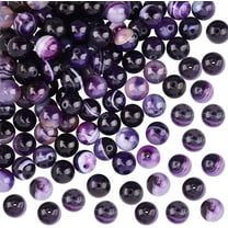 94Pcs Natural Stripe Agate Beads 8mm Banded Healing Gemstone Beads Round Stone Beads Strands for Jewelry Craft Making DIY
