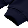 thumbnail image 5 of Mens Sweatshirts Hoodie Pullover Basic Solid Winter Long Sleeve Oversized Hoodie Navy XL, 5 of 5