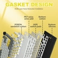 thumbnail image 4 of AK820 Mechanical Keyboard with CNC Knob Control,82Keys Gasket Mount Wired Gaming Keyboard,75% ANSI Layout,5 Sound Absorbing Foam,Hot-swappable,White Backlit,for PC,MAC (Grey), 4 of 8