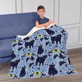 thumbnail image 2 of Eyes And Cats Silk Touch Sherpa Throw Blanket 50X60 Inches, 2 of 6
