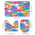 thumbnail image 3 of Flamingo Pattern Shower Curtain Home Decor, Polyester Cotton Fabric Waterproof Modern Bath Curtain with 12 Hooks 72x72 Inch, 3 of 7