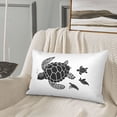 thumbnail image 5 of Sikiie Family Of Sea Turtles Print Plush Pillow Cover, Wrinkle-proof and Stain-resistant Pillow Protector without Pillow Core, Home Decoration-20"x30", 5 of 6