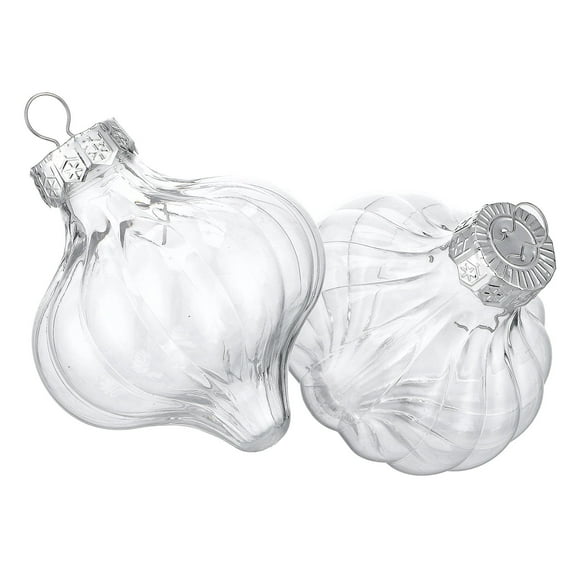 PAMINGONO 8Pcs Christmas Ornament Craft Transparent Plastic Round For Friends