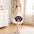 thumbnail image 4 of Cute Cat Paw Shape Crossbody Handbag Plush Shoulder Bag Purse with Chain Strap,Black, 4 of 4