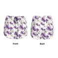 thumbnail image 6 of Uemuo Orchids Flowers Pattern Women's Athletic Shorts High Waisted Running Shorts with Liner Pockets Gym Elastic Workout Shorts-X-Large, 6 of 9