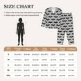 thumbnail image 4 of Vsdgher Bat Pajamas Set Long Sleeve Sleepwear Womens Button Down Nightwear Pj Sets-Small, 4 of 7