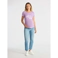 thumbnail image 2 of Time and Tru Women’s Maternity Graphic Tee with Short Sleeves, Sizes S-XXL, 2 of 5