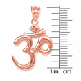 thumbnail image 3 of Solid Gold Om/Ohm (14K Rose Gold, Pendant with 16" chain), 3 of 3