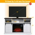 thumbnail image 4 of Fireplace TV Stand Entertainment Center for 65" TV Living Room White, 4 of 9