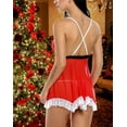 thumbnail image 4 of Avidlove Sexy Plus Size Christmas Lingerie Set for Women Red Santa Chemises Outfits Set, 4 of 4