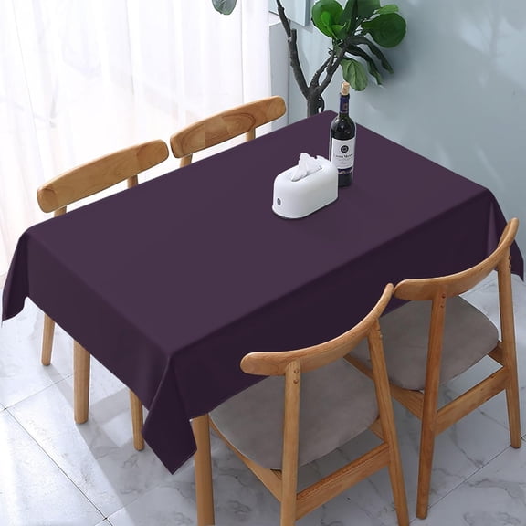 Rectangle Tablecloth Purple White Modern Oblong Table Cover Washable Table Cloths for Kitchen Dinning Party Tabletop Modern Decoration 60 x 84inch