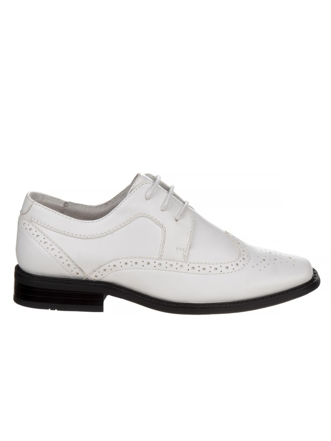 Joseph Allen Boys Lace Child Dress Shoes - White, 4 - image 2 of 5