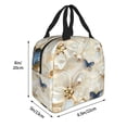 thumbnail image 2 of KLL Elegant Butterflies And Pearls Print Insulated Lunch Bag Women, Reusable Cute Tote Lunch Box for Adult & Men, Leakproof Cooler Lunch Bags for Work Office Travel Picnic, 2 of 6