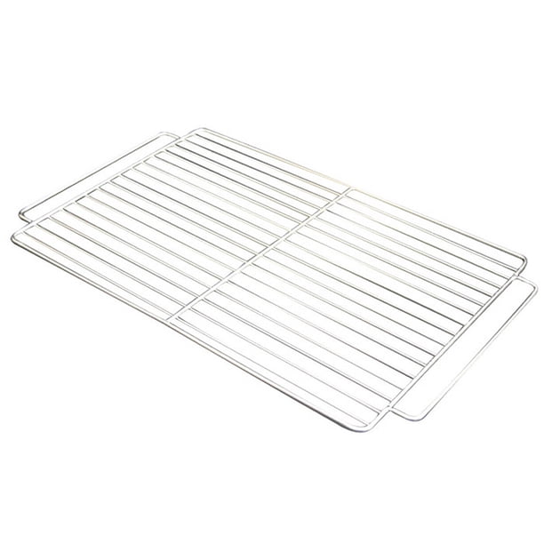EeaseMX Parrilla de acero inoxidable para barbacoa al aire libre, rejilla de alambre para asar pescado, ideal para camping y picnic (tamaño pequeño)