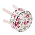 thumbnail image 2 of Accesorios para casa de muñecas 1:12, muebles en miniatura para casa de muñecas, taburete de madera y tela de cuatro patas (blanco), 2 of 9