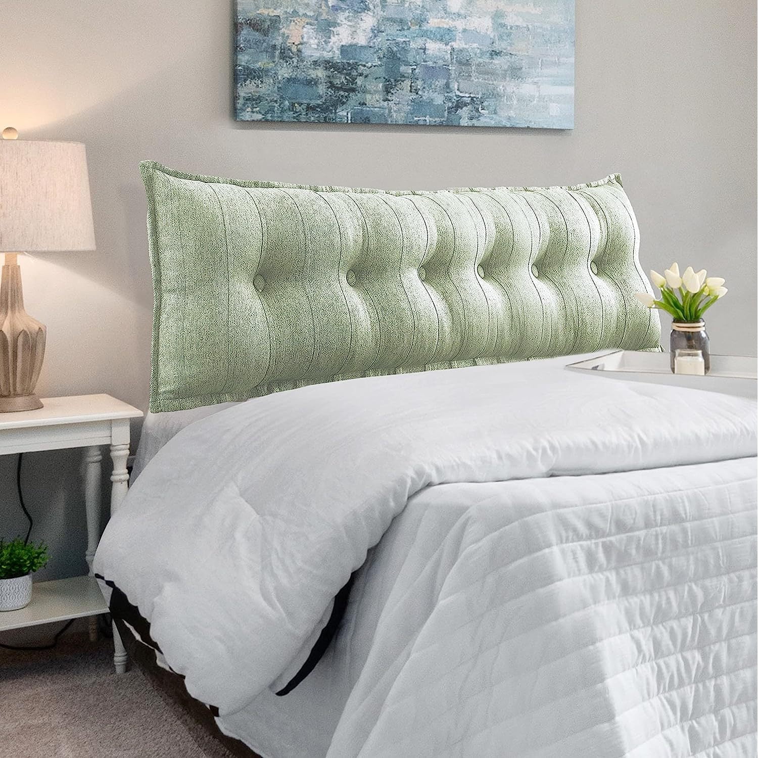 Bilot Reading Pillow for Adult, Long Bed Rest Back Support Cushion for