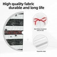 thumbnail image 7 of Christmas Tree Skirt, Black white Spider web cool Christmas Tree Decorations Indoor, Tree Skirts Mat With Tassel Trim for Halloween New Year Holiday Christmas Party Decor 48 Inches, 7 of 7