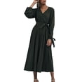 thumbnail image 1 of Vestido Hueco,Vestido De Color Puro Vestido Largo De Mujer De Moda Vestido De Color Puro Claridad Notable, 1 of 8
