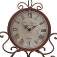 thumbnail image 6 of DENEST 6.69'' Vintage Table Clock Silent for Home Living Room Office Decor Iron Bronze, 6 of 9