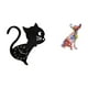 thumbnail image 5 of Reloj de pared con diseño de gato, bonito reloj de pared, figura decorativa, estatua de perro, coleccionable, decoración, hecho a mano, materi, 5 of 8