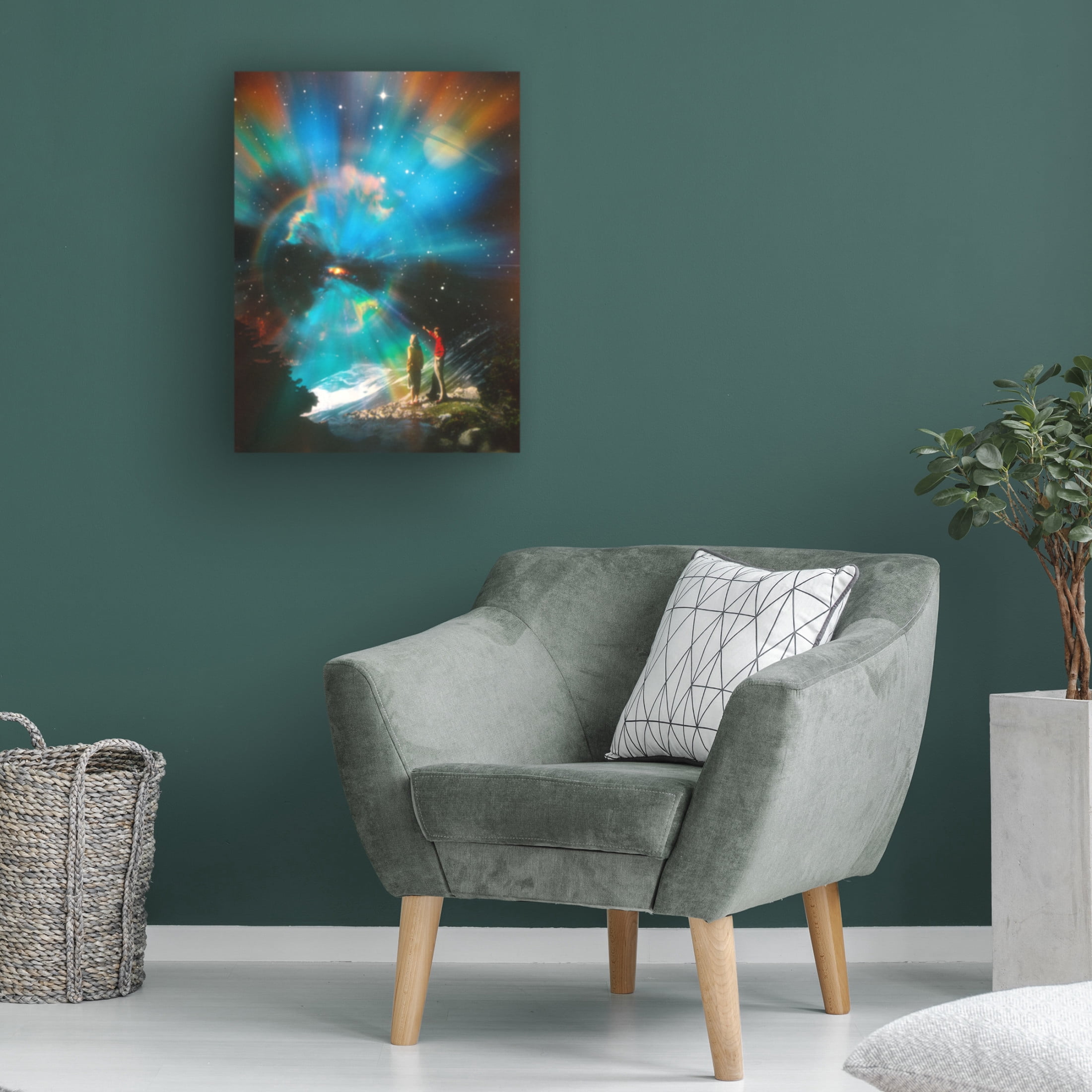Trademark Fine Art Taudalpoi   A Curious Sight Canvas Wall Art