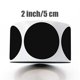 thumbnail image 2 of 1 rollo de 120 etiquetas adhesivas de PVC para pizarra, redondas, para bar, hogar y oficina (negras), 2 of 6