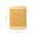thumbnail image 2 of Mainstays Bamboo Cutting Board, 12.4 x 17.7in, 100% Natural Bamboo, 2 of 7