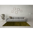 thumbnail image 3 of Ahgly Company Machine Washable Indoor Square Abstract Yellow Contemporary Area Rugs, 7' Square, 3 of 4