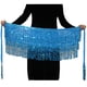 thumbnail image 2 of Guardurnaity a la cadera para danza del vientre a la moda, faldas con borlas, multicolor, hermosa lentejuela, diamantes de imitación brillantes, Prendas para la parte inferior del cuerpo Lago azul Guardurnaity AP012243-05, 2 of 6