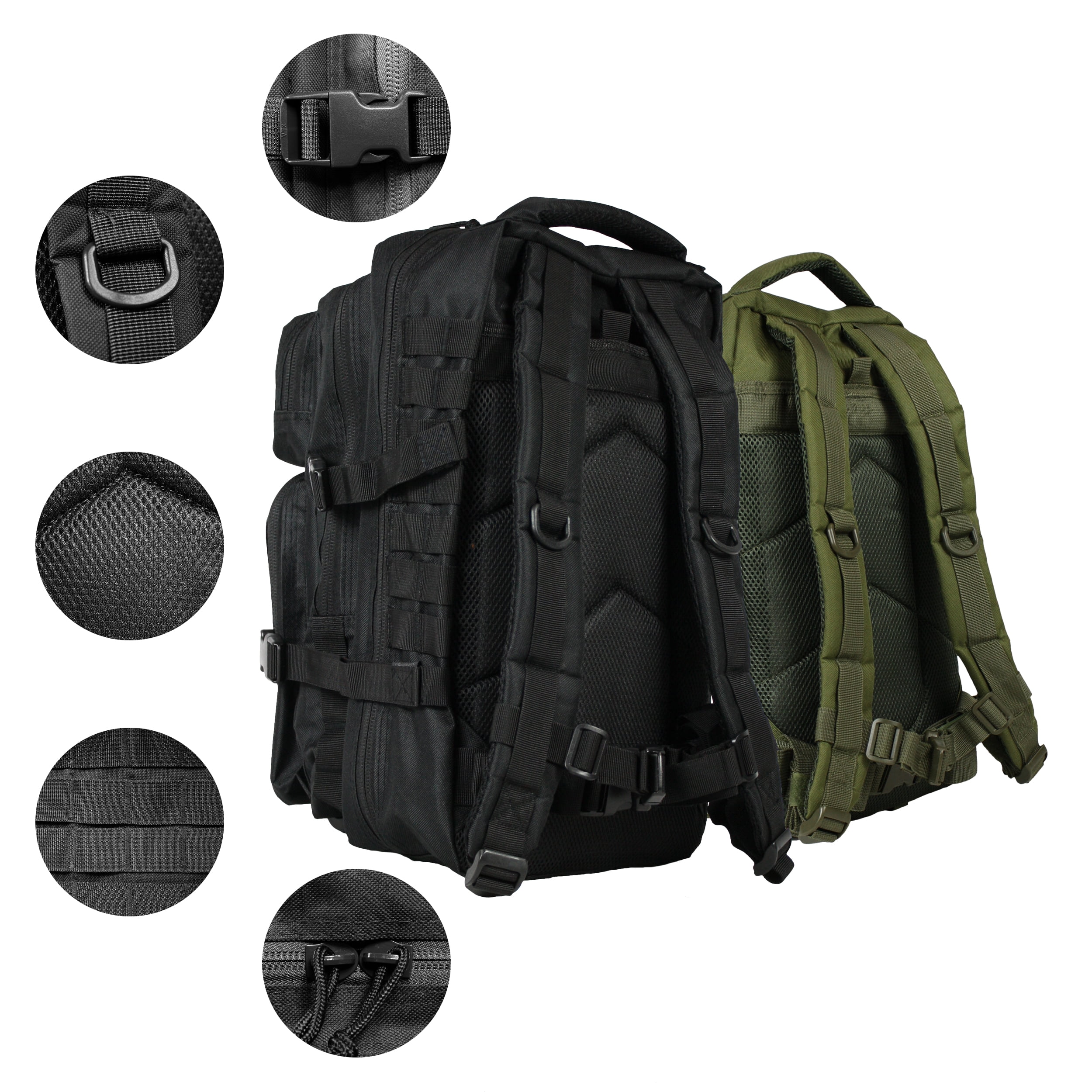 Osage River Fishing Backpack Tackle and Rod Storage - Black